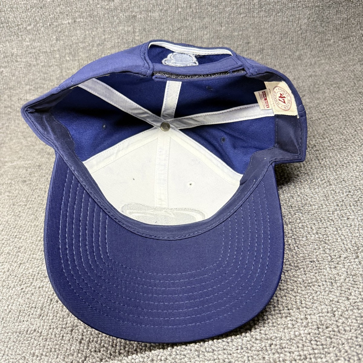 Penn State Nittany Lions '47 MVP Hat White Navy Paw Print Adjustable Cap New