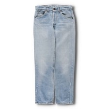 Vintage 1980'S Levi's 505 tapered denim pants with orange tabs size W30 men's 