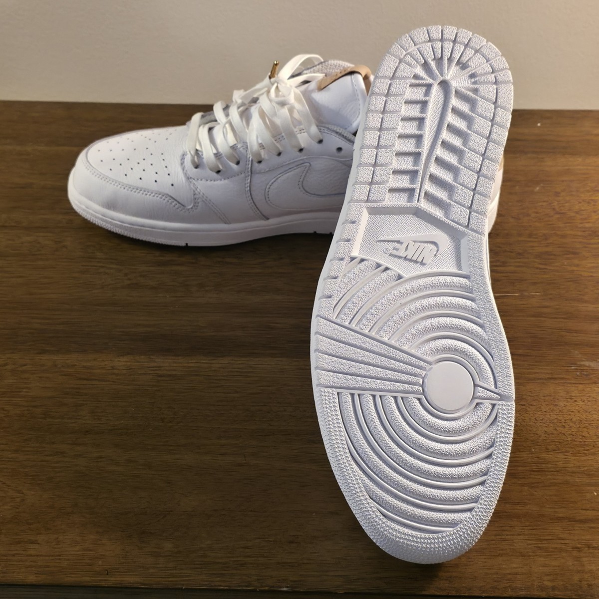 Size 13 - Air Jordan 1 Retro OG Premium Low White Tan for sale