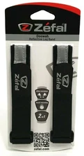 PAIR OF ZEFAL DOOWAH BLACK BICYCLE LEG PANTS BAND STRAPS PAIR HOOK/LOOP CLOSURE