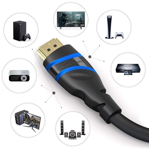 Kabeldirekt – 10K & 8K HDMI Cable, HDMI 2.1B – 3M, Available in 0.5-5M – Certifi - Picture 7 of 7