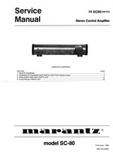Manuale di servizio - Manuale di servizio per Marantz SC-80 