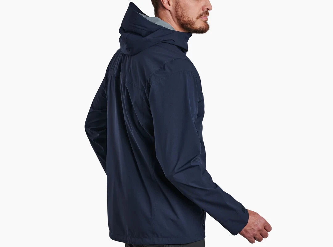 Kuhl Men's Stretch Voyagr Waterproof Jacket in Pirate Blue Color