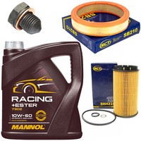 MotoröL Filter Set 10W60 4 Liter + ÖLablassschraube FüR Audi 80 A6 Vw Golf Jetta