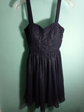 Guess Los Angeles Ladies Size Is 0 Sleeveless Navy Blue Dress