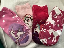 unicorn socks ladies girls 4 pairs of socks size uk 3 to 5 new