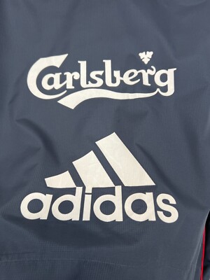 Vintage Adidas Liverpool Football Jacket Soccer Track Top Hooded