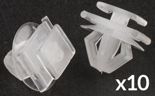 10x Trim Clips For Peugeot 206 306 Front Bumper Insert Moulding Radiator Grille