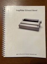 Apple ImageWriter II Owner's User Manual Guide Computer Spiralbound Book