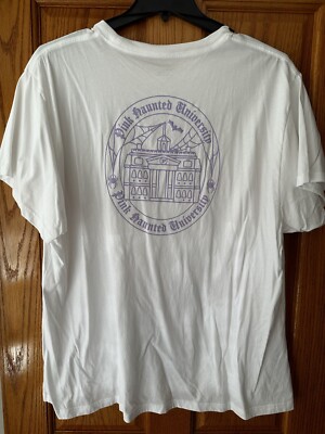 Victorias Secret PINK Pink Haunted University Cottton Campus Shirt XXL White