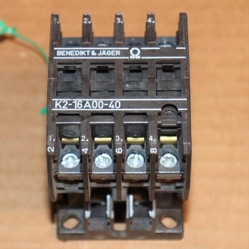 Benedikt & Jager K2-12A10 Contactor Relay
