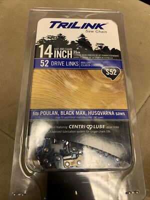 Chainsaw Bar Chain 14inch Tri Link™ BMS52-1041TLW New
