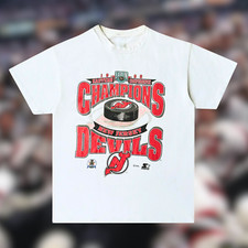 New Jersey Devils Vintage 1995 Eastern Conference NHL Hockey Starter Sz. L Shirt