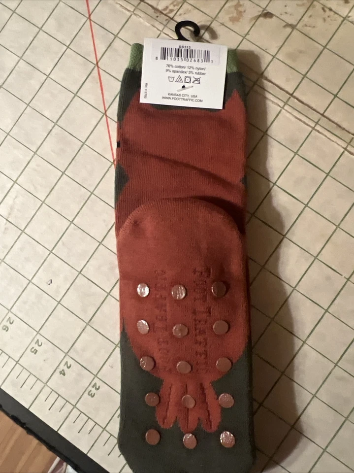 Foot Traffic Fun 时尚拖鞋袜防滑鞋底女式 4-10 码 OWLS — 第 3/3 张图片