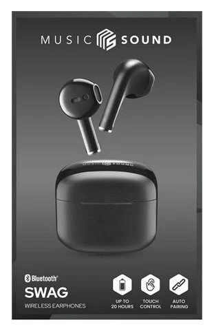 Auricolari microfono bluetooth Cellular Line Swag Tws BTMSTWSSWAGK