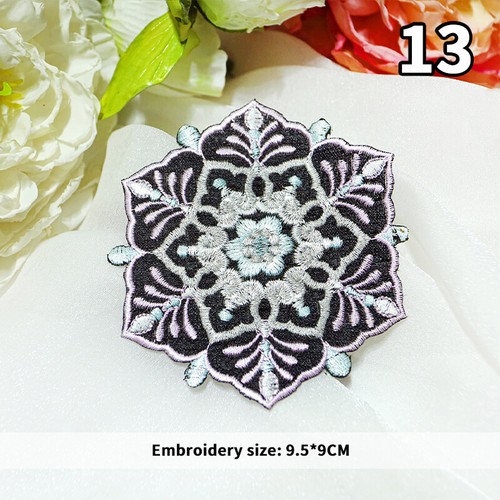 Chinese Style Embroidered Patches Snowflake PatchAccessories Hanfu DIY Sewing - Picture 25 of 34