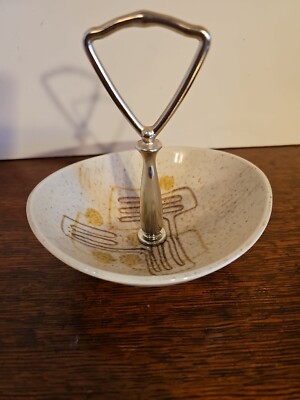Vintage Mcm Red Wing Pottery Futura Crazy Rhythm Tidbit Tray Dish 223 Rare