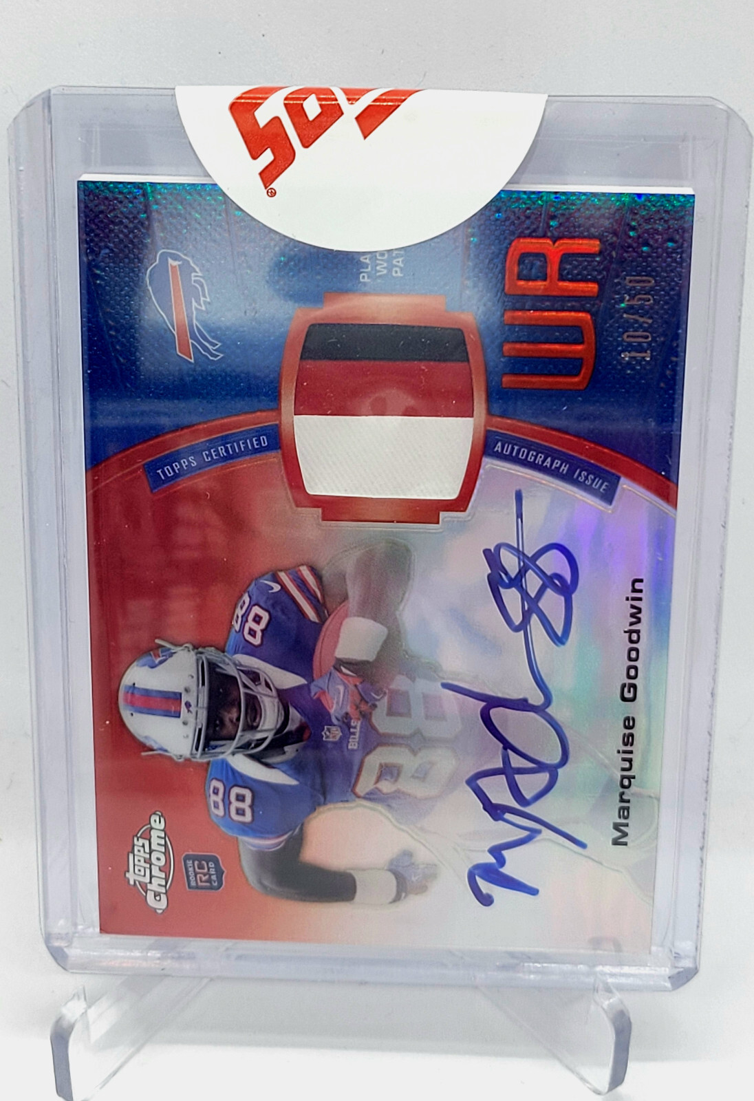 Marquise Goodwin Topps Chrome Rookie Autograph Patches #MGO Base