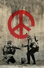 Art Postcard Street Ltd Edition Print Shop Proof Banksy style " Ban The Bomb "..