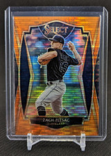 Zach Plesac 2021 Panini Select #2/18 Orange Pulsar Parallel Cleveland Guardians