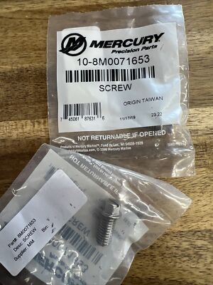 Mercury Quicksilver Screw 10-8M0071653 | eBay