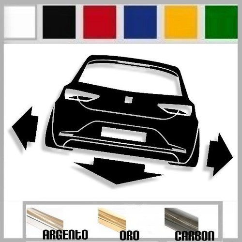 Adesivo PEUGEOT 208 DOWN OUT DUB JDM TUNING - Rosso, PVC Prespaziato Per Lunotto Auto, Cm 12 - 5