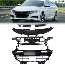 4PCS Front Bumper Grille Assembly Factory Style Set For 2021-2023 Honda Accord