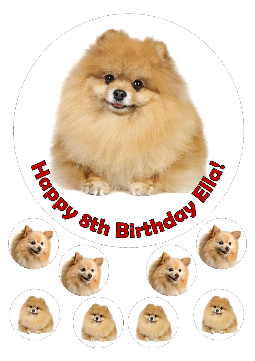 Pomeranian clearance cake topper