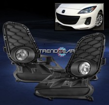2012-2013 Mazda 3 Mazda3 Bumper Driving Fog Light Chrome Wbulbcoverswitch Kit