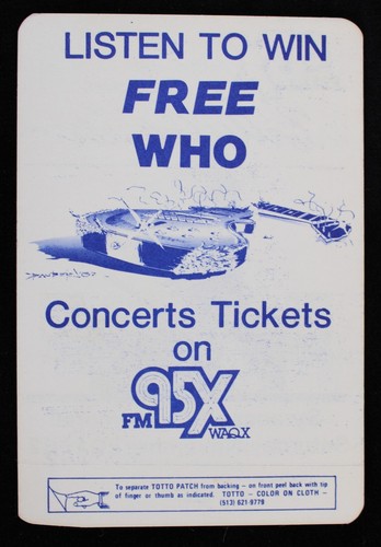 1982 Billy Squire Syracuse War Memorial Backstage Concert Pass - Imagen 2 de 2