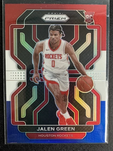Jalen Green 2021-22 Prizm Red White Blue Prizms RC #306