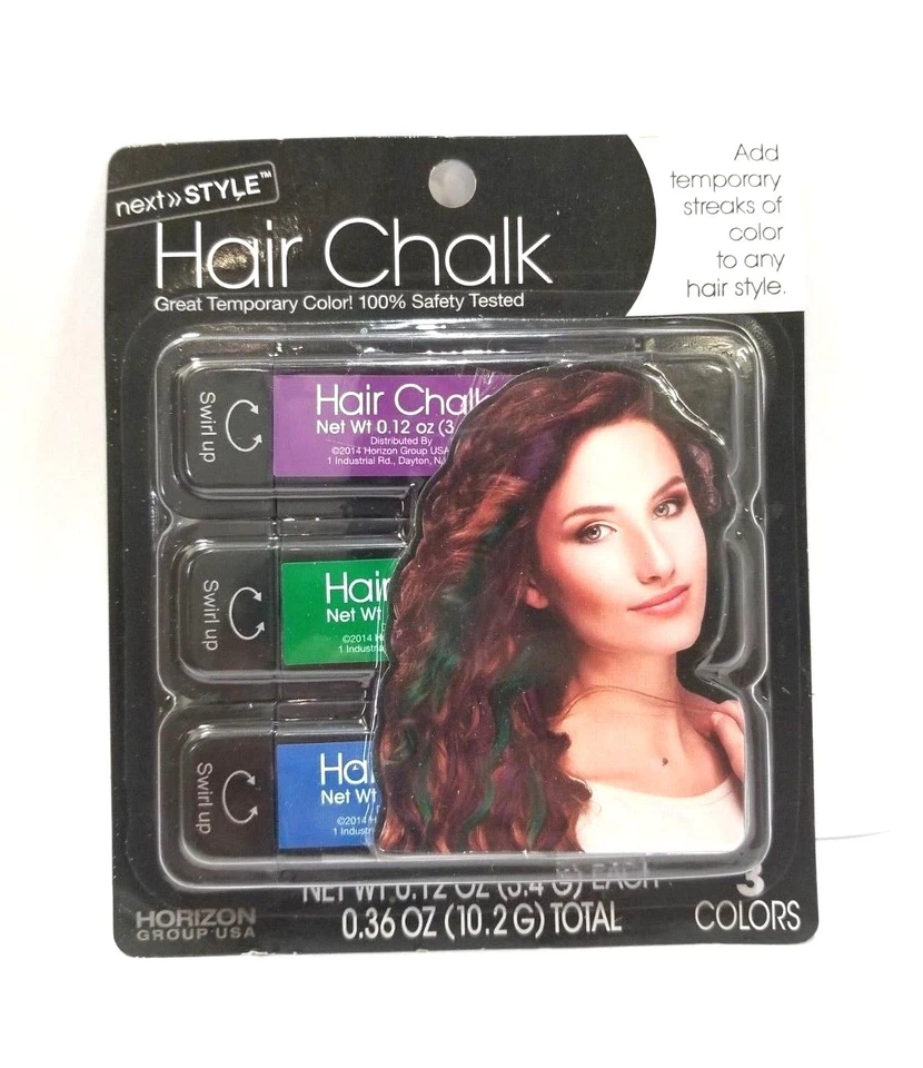 New 9 PCS Hair Color Temporary DIY Chalk Tool Kit for Halloween - Image 4 of 4