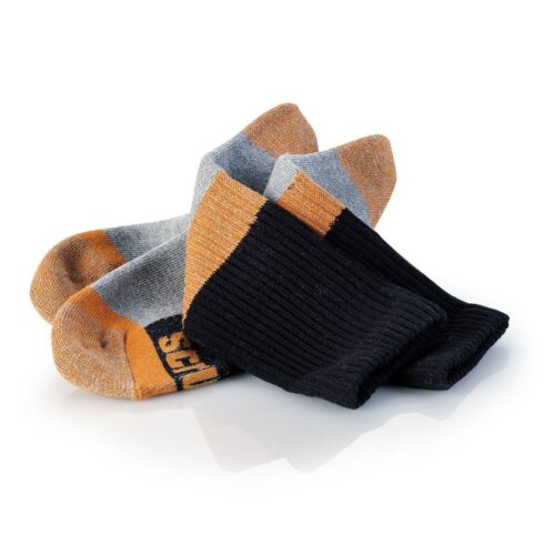 NEW MENS SCRUFFS PACK OF 3 COTTON TRADE SOCKS QUALITY THICK WORK SIZE 10 /13 UK - Picture 2 of 2