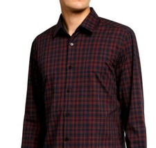 Hugo BOSS Men's Plaid Stretch-Cotton Sport Shirt PLAID Regular Fit New