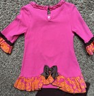 NWOT Girl’s Emily Rose Ruffle Thanksgiving Turkey Boutique Outfit Set Size 4 NEW — photo 4