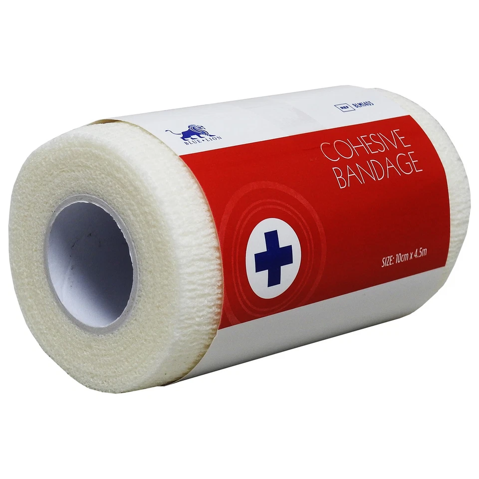 Blue Lion Large 10cm Elastic Cohesive First Aid Medical Vet Bandage Support Wrap
