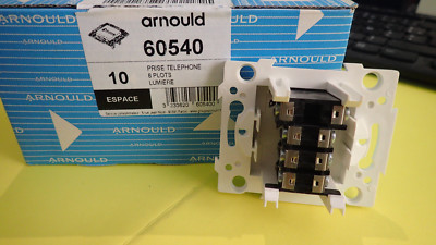 Prise Téléphone Arnould ESPACE 8 Plots - Montage à Vis, Vendue à L'unité, Neuf