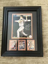 Giant’s Matt Cain 8 X 10 Signed Photo with 3 B.C In Frame.