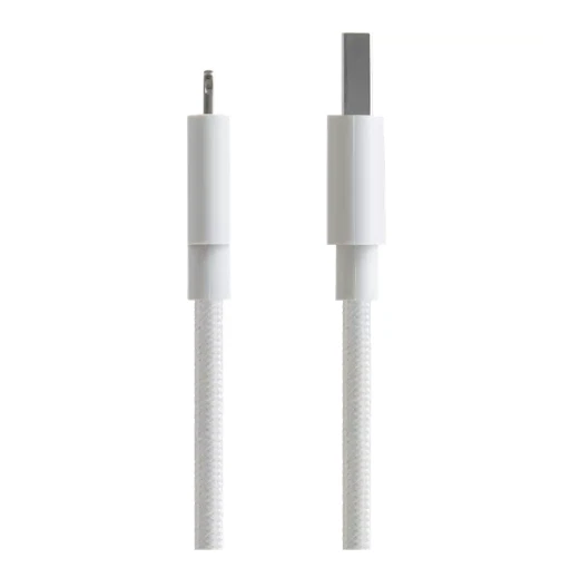 Verizon MFi-Certified Lightning To USB-A 10 Foot Braided Cable (CAB10LTOABWHT-A) - Image 2 of 3