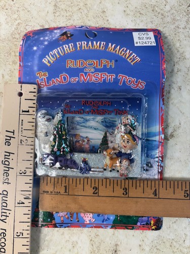 Rudolph Picture Frame Fridge Magnet The Island Of Misfit Toys Abominable Snowman - Picture 12 of 15