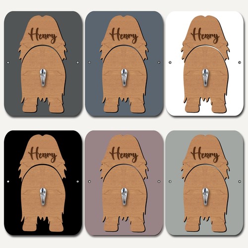 Lhasa Apso Perro Plomo Soporte Correa Colgante Gancho Cualquier Color Regalo Personalizado - Imagen 2 de 9