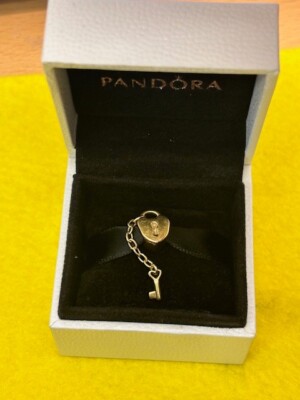 Key Pandora Jewelry Real Gold Pandora 14k G585 ALE SOLID Gold Key