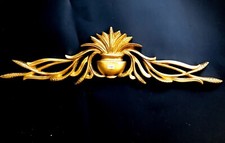 Fregio Frontino Sur Le Mur En Résine Feuille D'Or Baroque 85 Cm