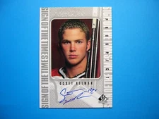 1998/99 UPPER DECK SP SIGN OF THE TIMES CARD #SK SCOTT KELMAN NM AUTO AUTOGRAPH