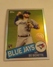 2020 Topps Chrome 35th Anniversary 1985 Refractor SP Bo Bichette RC Blue Jays