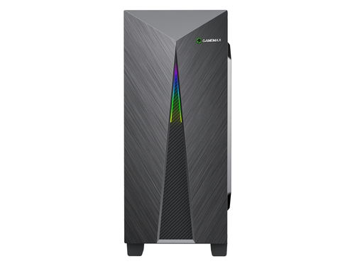 GAMEMAX Gamemax Nova N6 Black Steel / Tempered Glass ATX Mid Tower Gaming Comput - Afbeelding 3 van 12