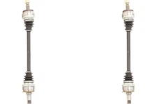 Rear PAIR TrakMotive CV Axle Shaft for 2008-2014 Mercedes-Benz C300 (35672)