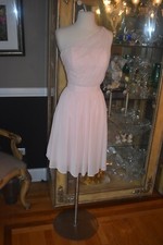 2714 BILL LEVKOFF 477 SZ 10 PETAL PINK BLACK TIE PROM PARTY FORMAL GOWN DRESS