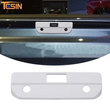 White Rear Tailgate Door Handle Decor Cover Trim Overlay For Chevy Silverado 19+