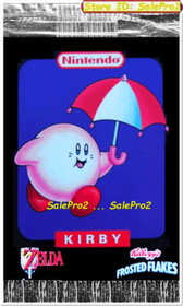 KELLOGG'S FROSTED FLAKES 1993 NINTENDO NES ZELDA KIRBY & LINK RARE BOX PROMO